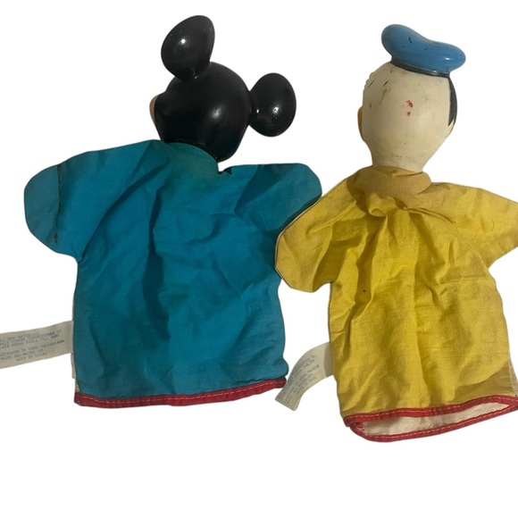 Vintage 1960’s Walt Disney Minnie Mouse & Donald Duck Hand Puppets Rare - Picture 7 of 16